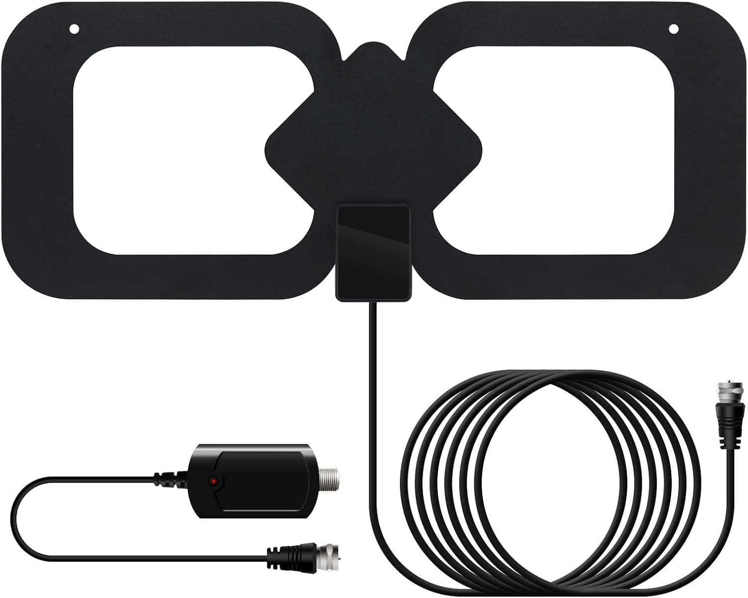 200 Miles Range - Support 4K 1080P Fire TV Stick and All TVs with Latest Indoor Powerful HDTV Amplifier Signal Booster - 13.2ft Coax Cable