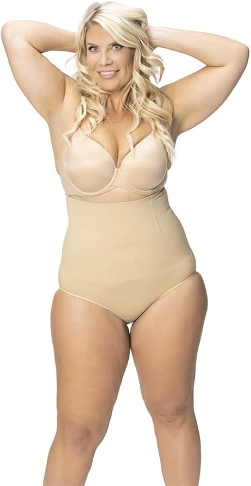 ROBERT MATTHEW Radiance Womens Shapewear Briefs Tummy Control High-Waist Brief Panty Slimming Body Shaper Bodysuit