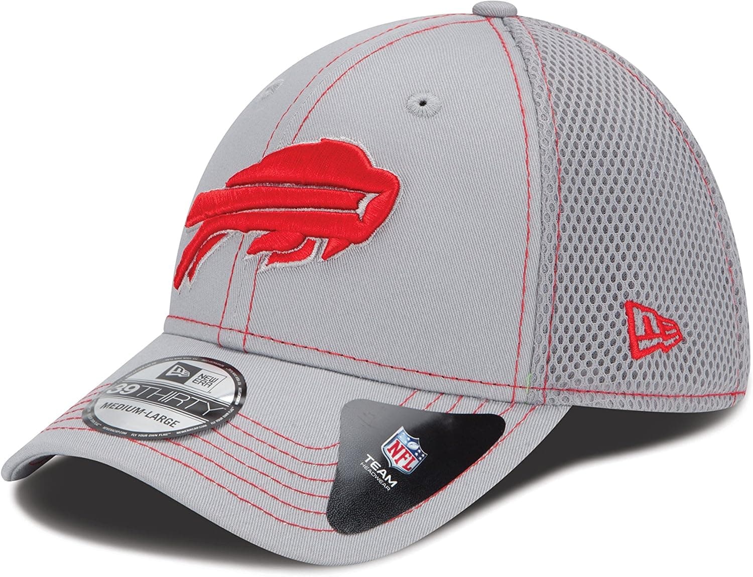 NFL Buffalo Bills Flex Fit Cap, Gray Neo