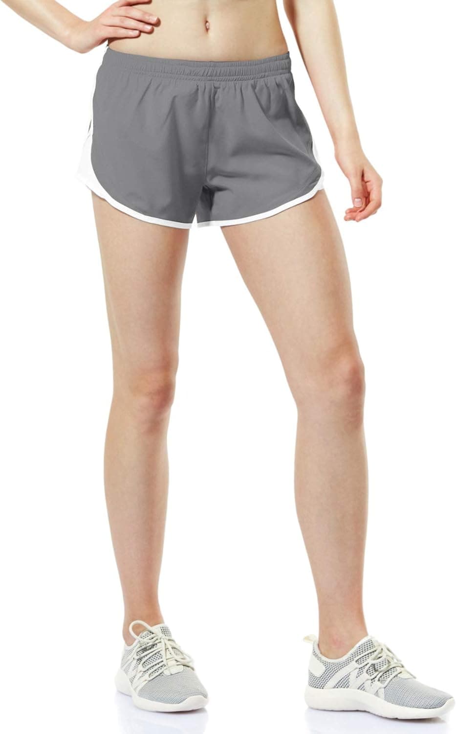 TSLA Women's Running Shorts, Dry Fit Active Sports Workout Shorts, Gym Exercise Athletic Short with Pockets