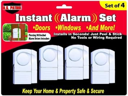 Wireless Window/Door Alarm System Kit (4 Pack)