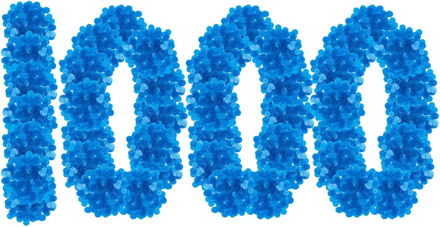 Regal Games - 1,000 Transparent Bingo Chips - 3/4 Inch - for Large Group Games, Game Night, Bingo Hall, & Educational Activities - Ages 5+ - 1,000 Count - Perfect for Bulk Purchasing