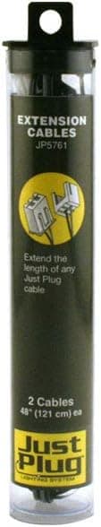 Woodland Scenics JP5761 Just Plug(TM) Lighting System, 48 Extension Cables (2) by Woodland Scenics