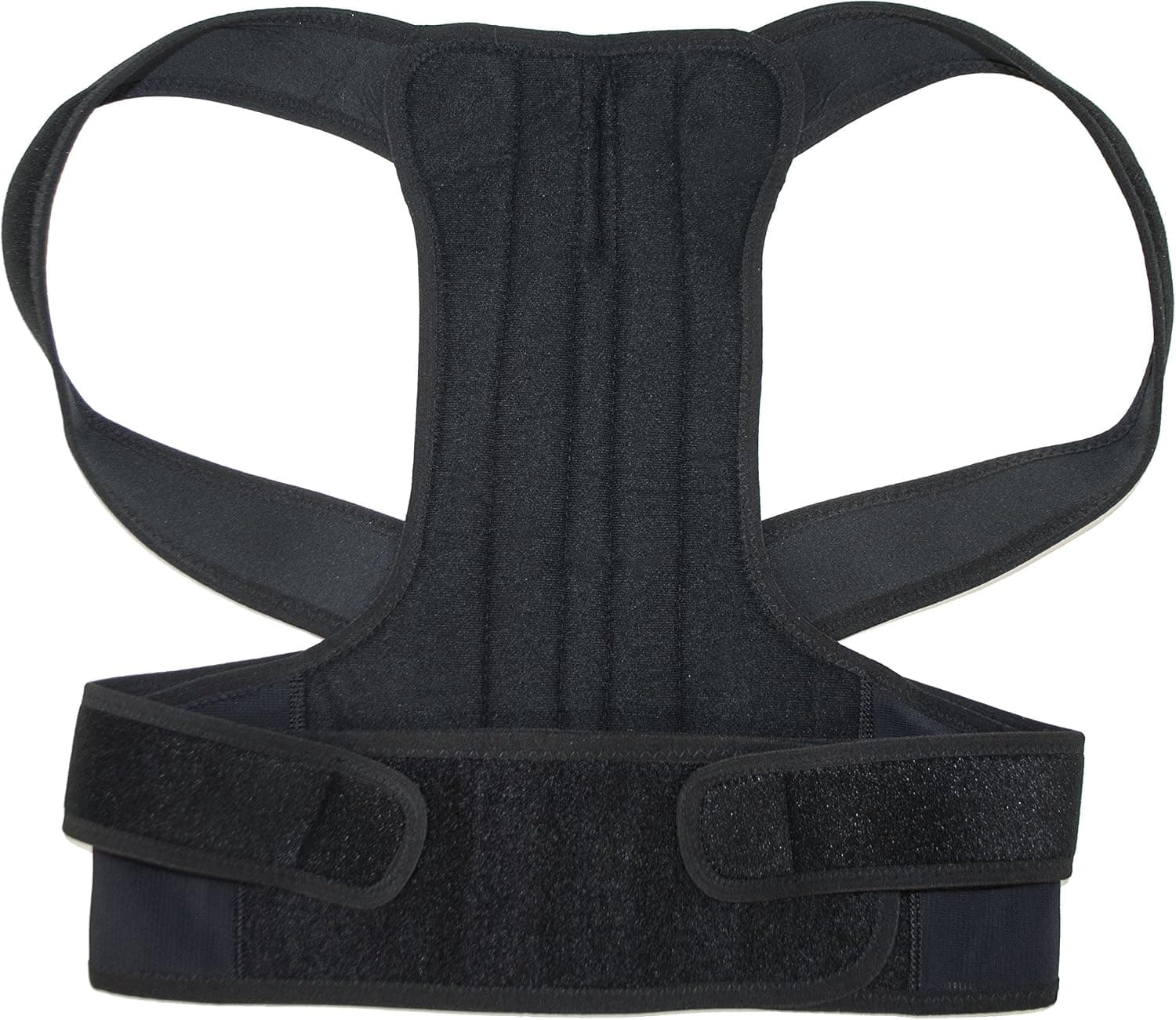 ALEKO BACK01M Back Shoulder Waist Back Posture Support Straight Back and Shoulders Relieve Upper Back Pain with Better Posture, Belt Along Lower Back and Shoulders, Black Medium Size