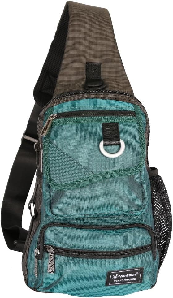 Vanlison Large Sling Bag Chest Shoulder Bag Purse Backpack Crossbody Bags for Men Women