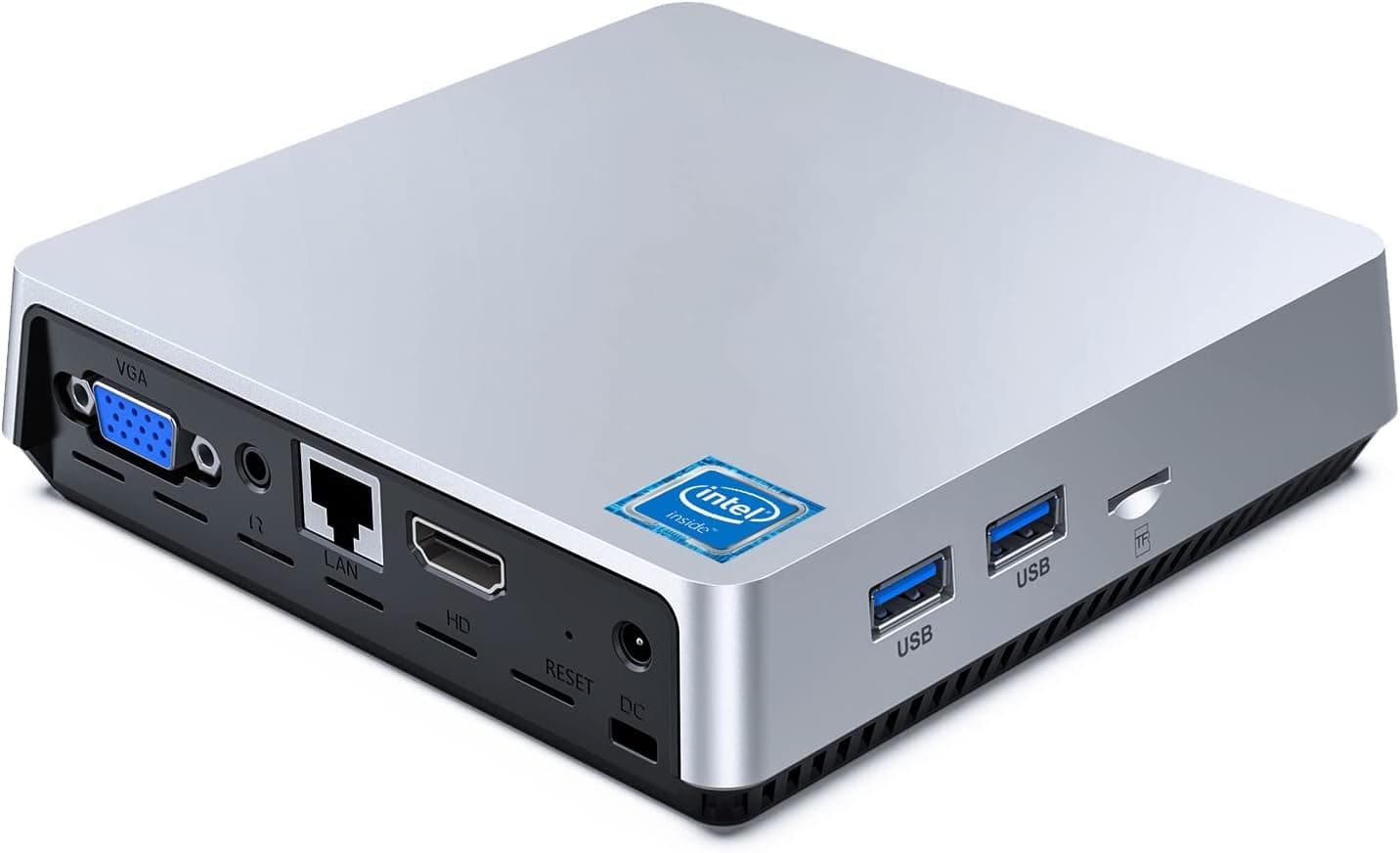 Fanless Mini PC Intel Atom Z8350 Processor,Mini Computer Windows 10 Pro,8GB LDDR3 128GB EMMC,Mini Desktop Computer Support Dual Display/4K HD/2.4G+5G Dual-Band WiFi for Business Home Theater