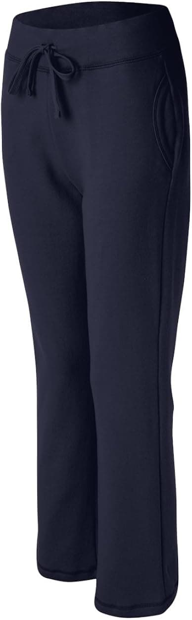 Joe's USA Ladies Soft and Cozy Yoga Style Open Bottom Sweatpants in 8 Colors Sizes S-2XL Navy