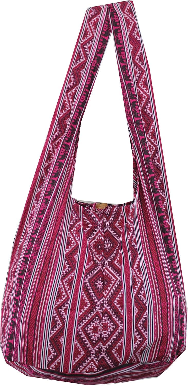 Hippie Boho Vintage Elephant Sling Cross body Shoulder Messenger Bag