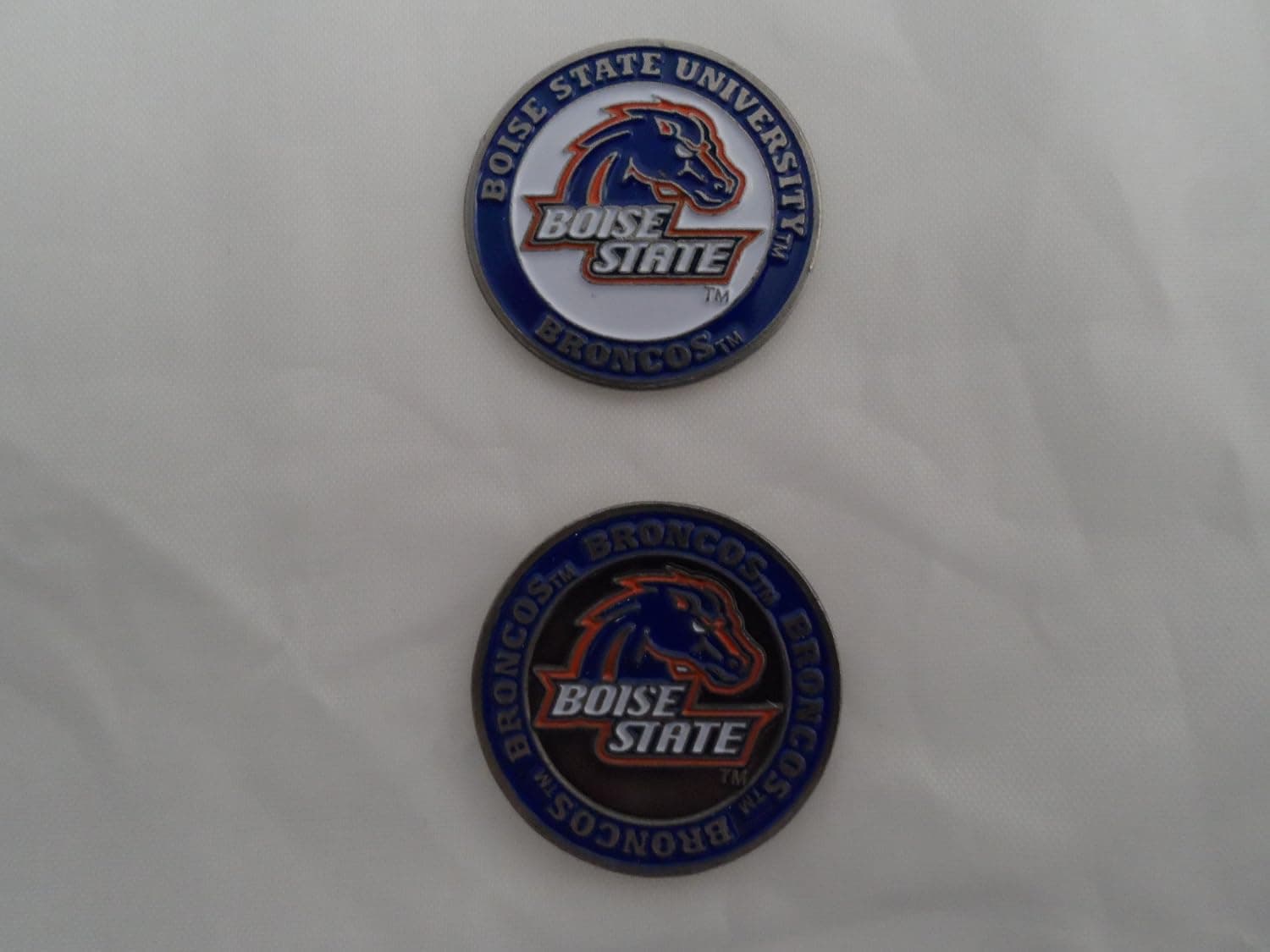 Boise State University Single Double Sided Golf Ball Marker