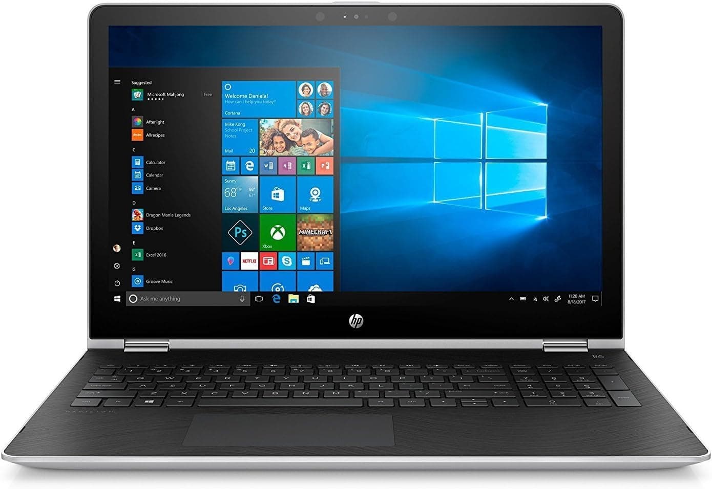 2020 Newest Premium Flagship HP X360 15.6 Inch Full HD Touchscreen 2-in-1 Laptop (Intel Core i5-7200U, 8GB RAM, 128GB SSD (Boot) + 1TB HDD, AMD Radeon 530 2GB, Bluetooth, Windows 10)