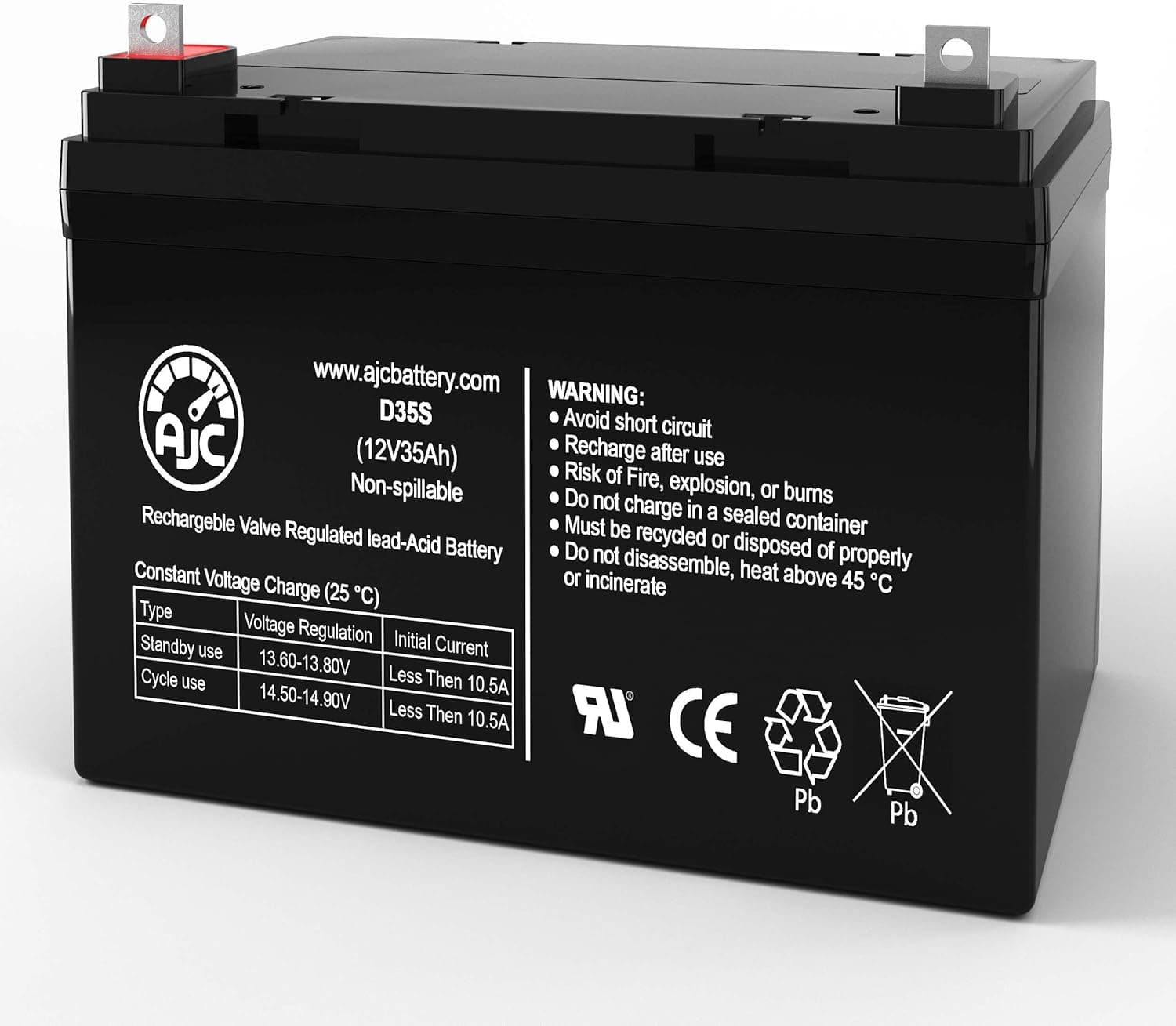 BB BP33-12 12V 35Ah UPS Battery - This is an AJC Brand Replacement