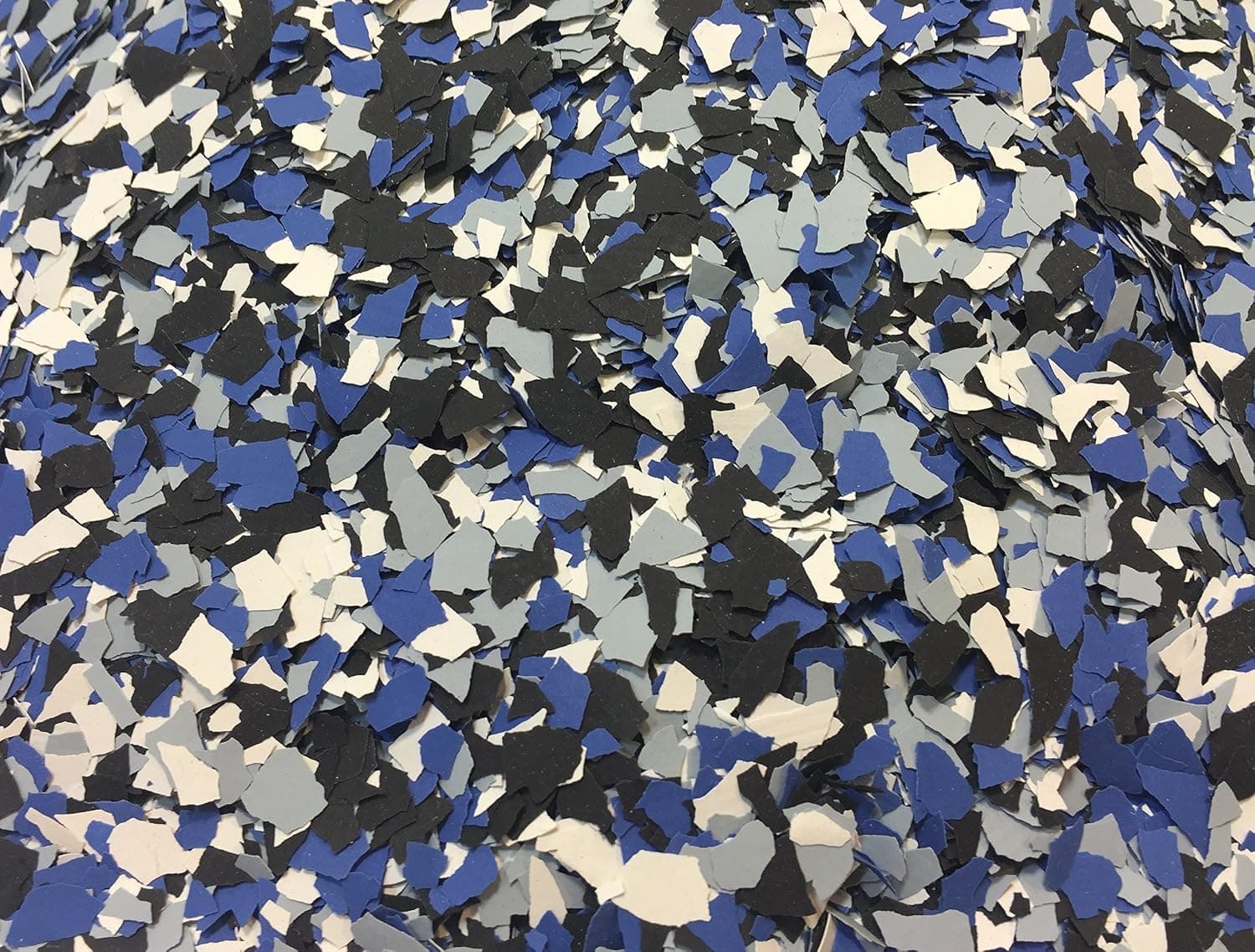 GlobMarble Epoxy 1/4" Flake 25 lb. Bag - Cosmos (Silver Base)