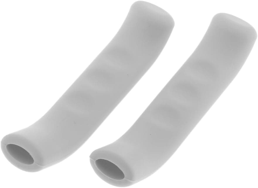 D DOLITY Generic 2pcs Bike Cycling BMX Brake Cover Lever Grips Anti-Slip Protector Guard, Gray