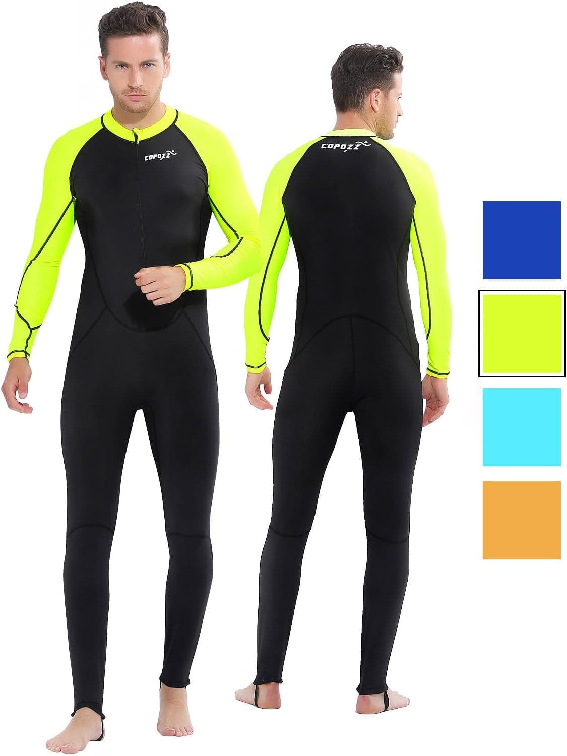 COPOZZ Diving Skin, Men Women Youth Thin Wetsuit Rash Guard- Full Body UV Protection - for Diving Snorkeling Surfing Spearfishing Sport Skin