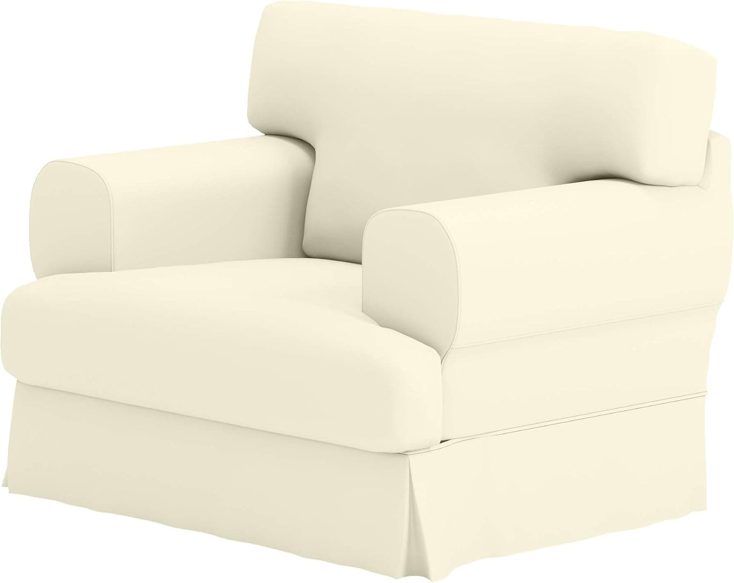 Durabale Dense Cotton Hovas Armchair Sofa Cover Replacement Custom Made for IKEA Hovas 1 Seat Chair Slipcover (Cotton Beige)
