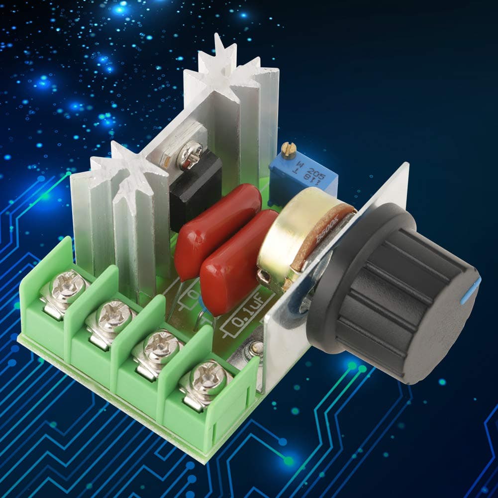 AC 50-220V 2000W 25A AC Motor Speed Controller Voltage Regulator LED Dimmers Home Appliance Motor Speed Control