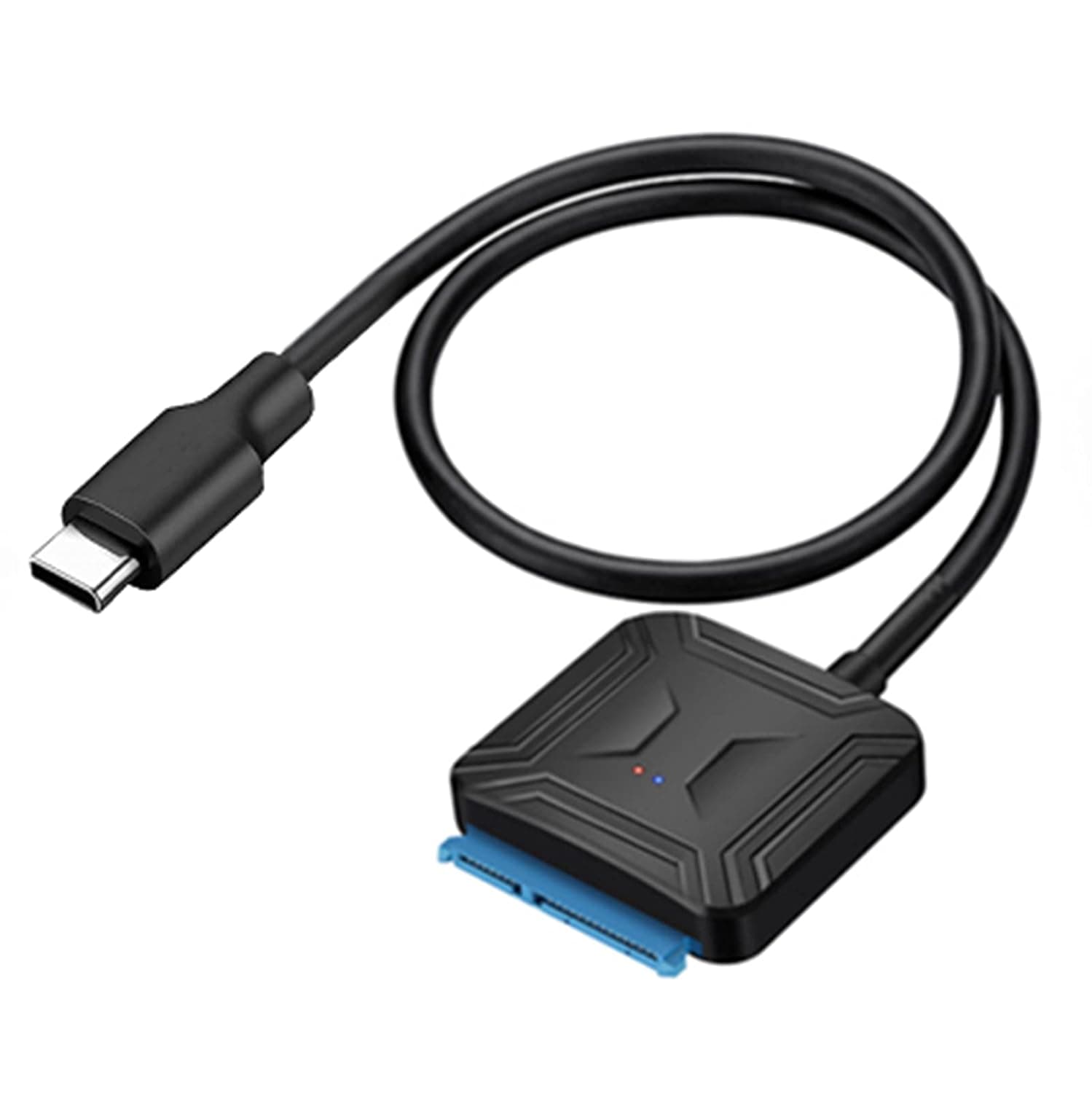 TUYXCIE USB C to SATA Adapter Cable, 22 Pin SATA III to USB C Cable Hard Disk Drive Converter Cable for 2.5 3.5 Inch External HDD SSD for PC Laptop (USB C to SATA)