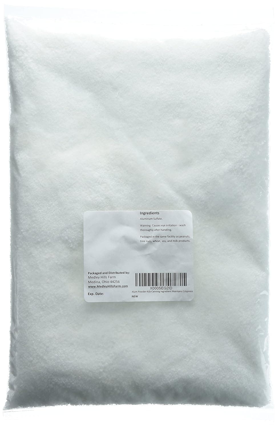 Alum Powder-4Lb-Canning Ingredient Maintains Crispness