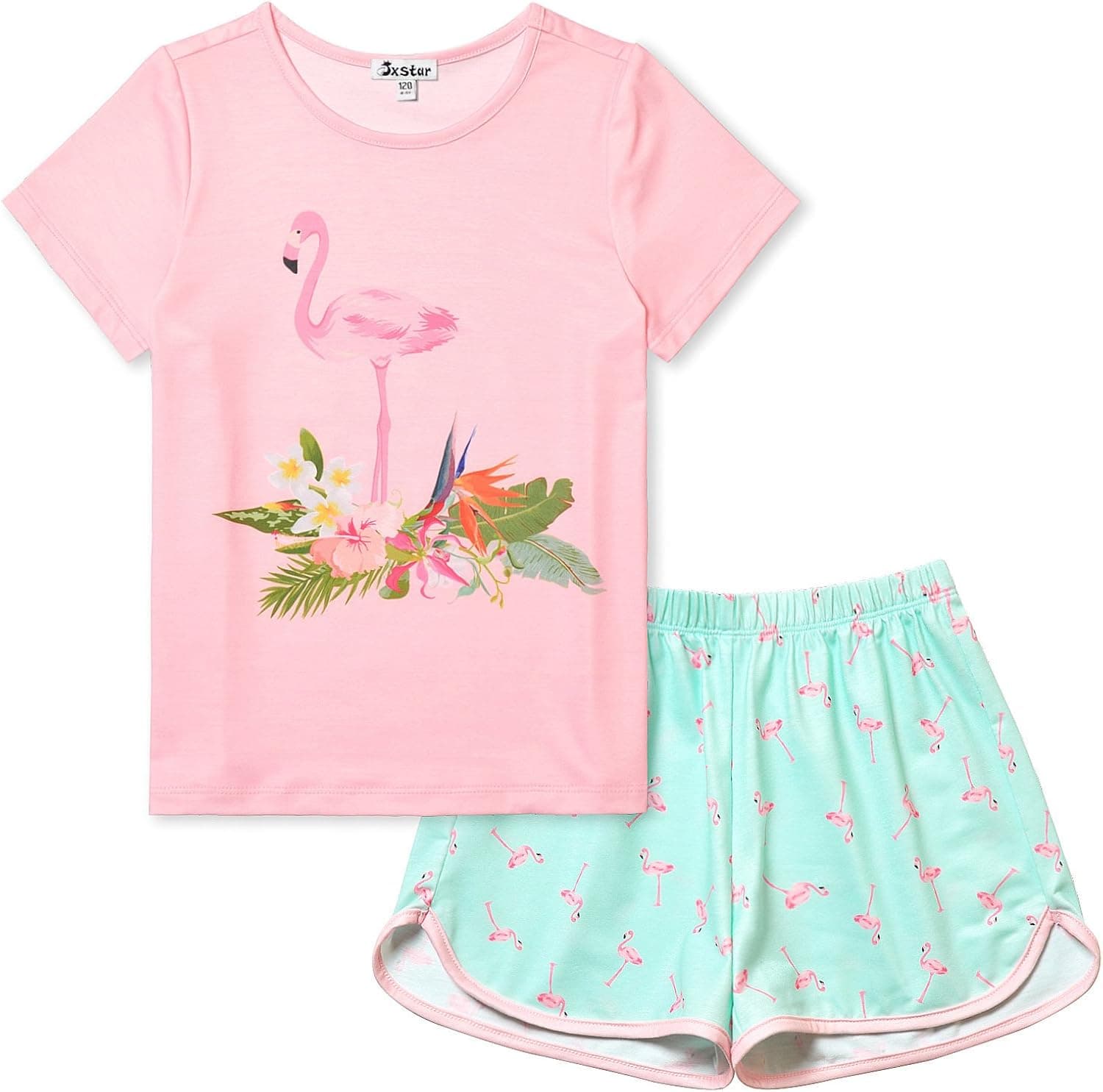 Jxstar Girls Unicorn/Mermaid/Flamingo Pajamas Kids Cotton Pjs Set Sleepwear 3-13Years …