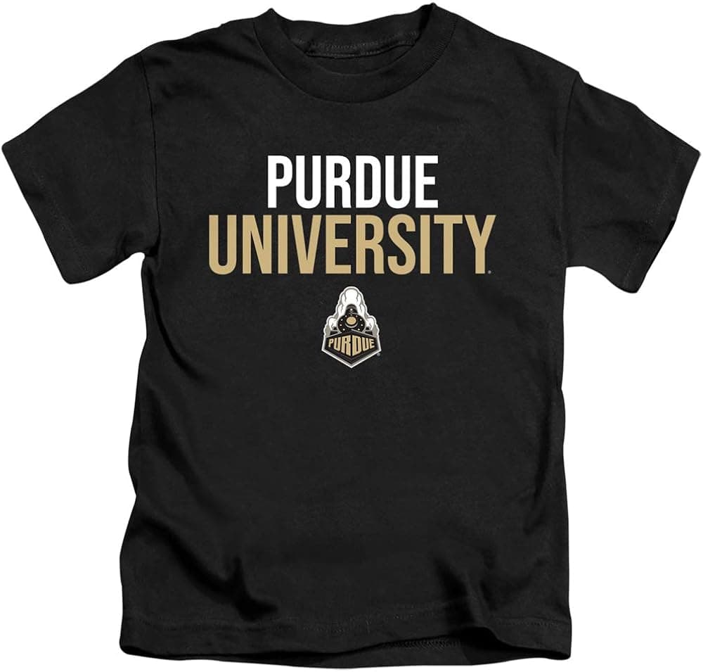 Purdue University Official Stacked Unisex Youth Juvenile T-Shirt