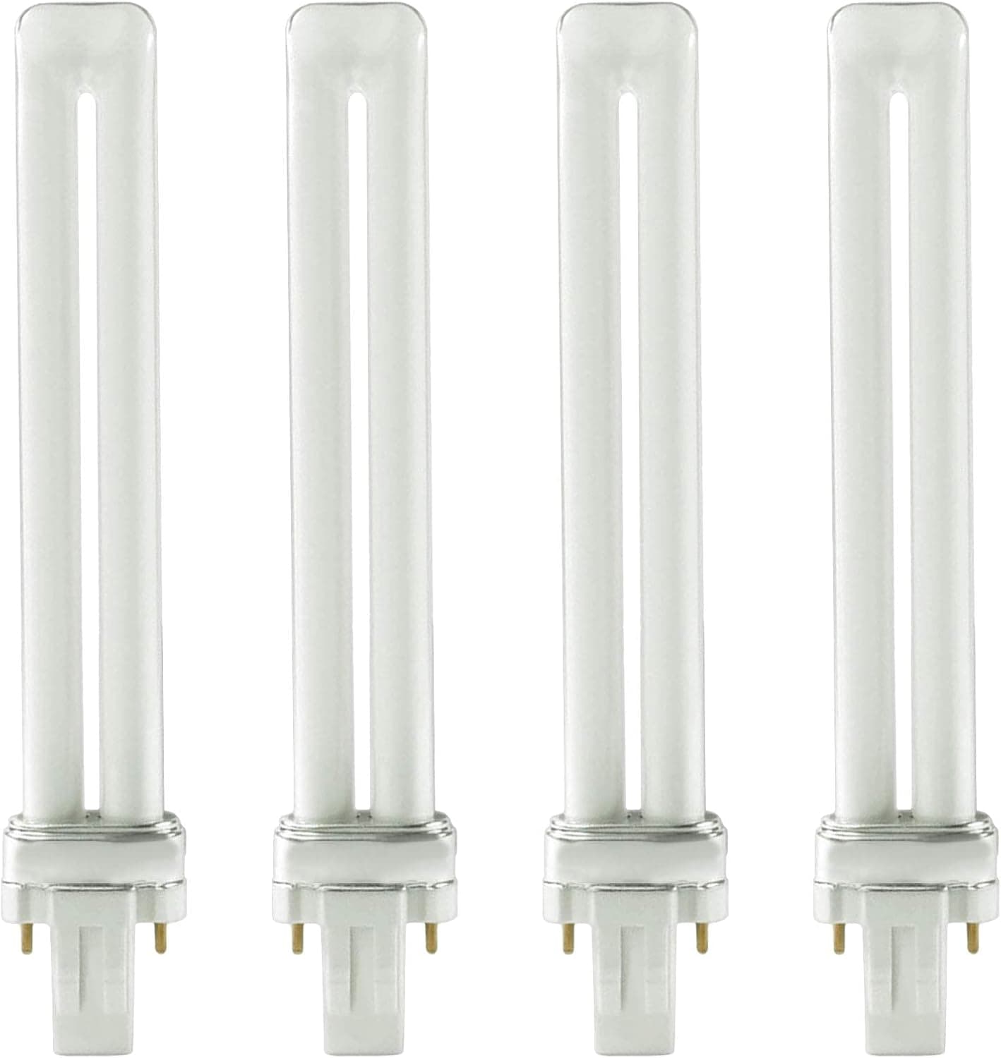 13 Watt CFL Light Bulbs 2 Pin GX23 Base 2700K Soft White 13W High Output 800 Lumens Single Tube Compact Fluorescent Light Bulbs Plug-in 4 Pack by DYSMIO
