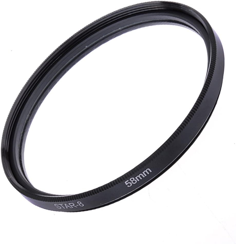 NEEWER® Optical 8-Point Star Cross Filter Twinkle Effect for Digital Camera Lens (58MM)