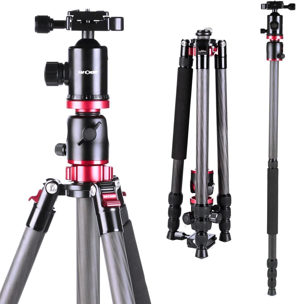 K&F Concept TC2534T Carbon Fiber DSLR Tripod