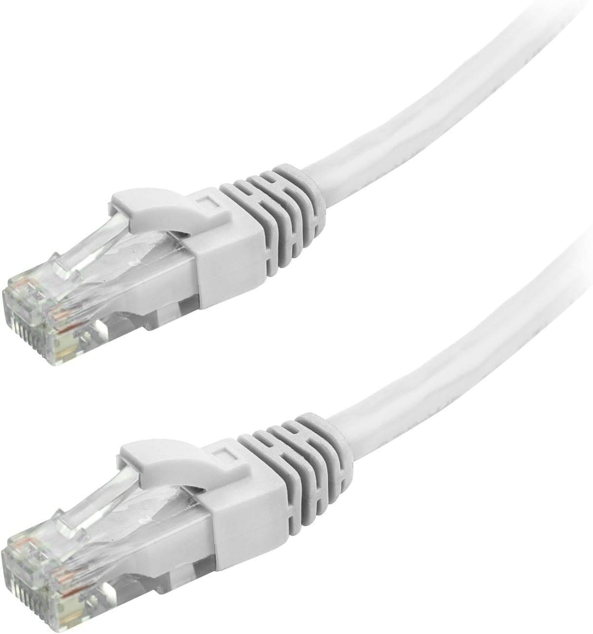CAT6 Snagless | 50 FT | White | Network Ethernet Patch Cable + Cable Ties
