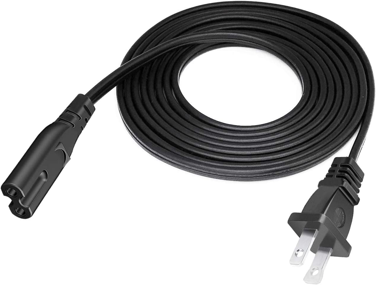 UL Listed 8.2ft 2 Prong AC Power Cord for Canon Pixma TS8350 TS6350 TS5350 TS9520 TS6120 TS202 TS702 TS3320,Pro-100 Pro-10,MG3620 MG3650S MG2522 Printer Power Cord Supply Cable Replacement