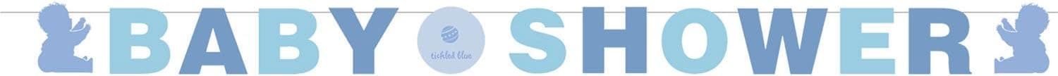Tickle Blue Baby 10ft Letter Banner - Each
