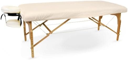 Massage Table Fitted Flannel Sheets (Natural/Undyed)