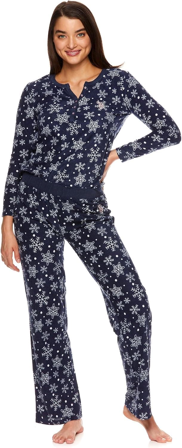 U.S. Polo Assn. Womens Christmas Pajama Set - Holiday Pajamas for Women - Christmas Pajamas for Women - Womens PJ Set