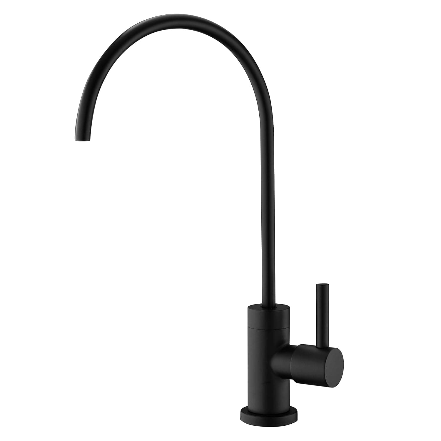 Pirooso Black Water Filter Faucet, 100% Lead-Free Drinking Water Faucet, 360° Swivel Kitchen Sink Water Filter Faucet,Fits Most Reverse Osmosis Units or Water Filtration System, Black
