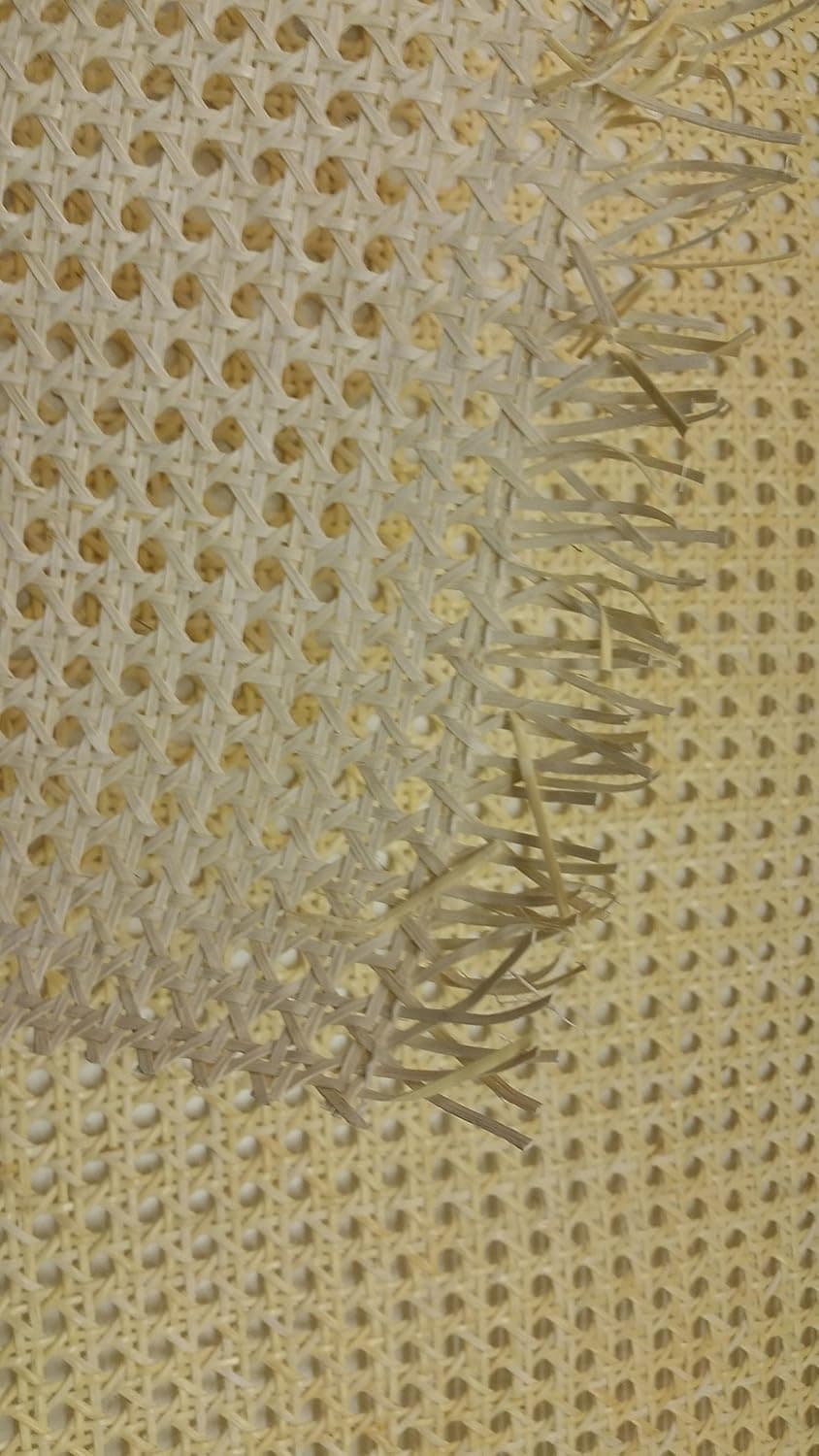 Cane Webbing - Bleached Natural (Sold by the foot) 24" wide