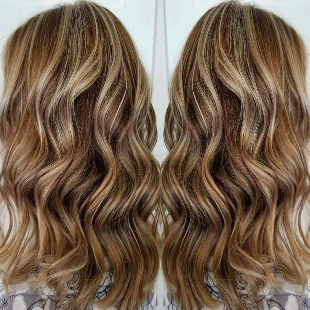 16" Flip on Human Hair Extensions Balayage Ombre Light Brown to Golden Blonde and Brown Invisible Wire Natural Straight Halo Hair Extensions 80g 11" Width…