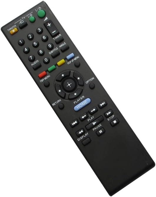 HCDZ Replacement Remote Control for Sony BDP-BX37 BDP-S770 BDP-S1700ES BDP-S1000ES BD Blu-ray DVD Player Whitout Open/Close Button