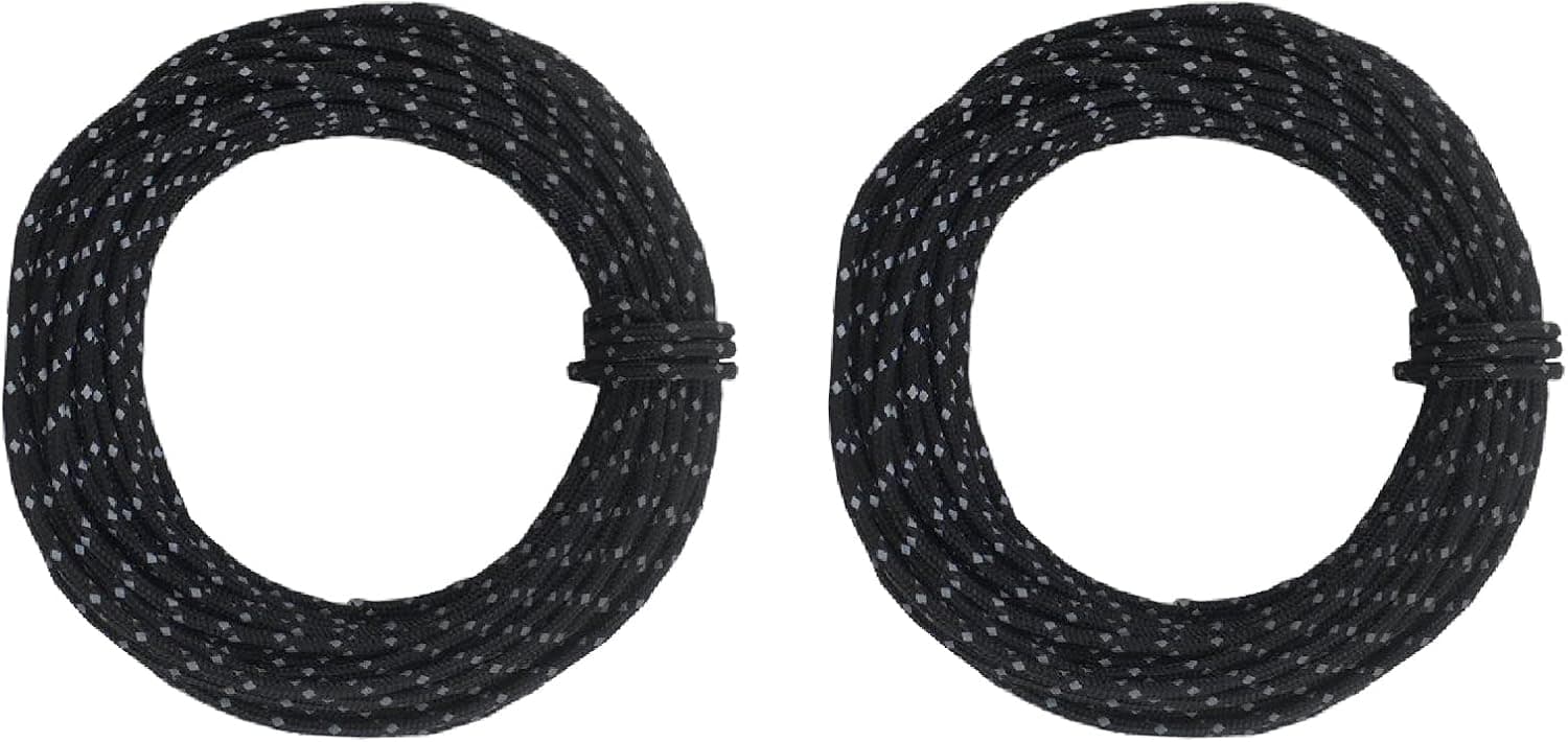 TRIWONDER Reflective Nylon Paracord, Tent Guyline Rope for Camping Tent, Outdoor Packaging, 50 Feet Cord