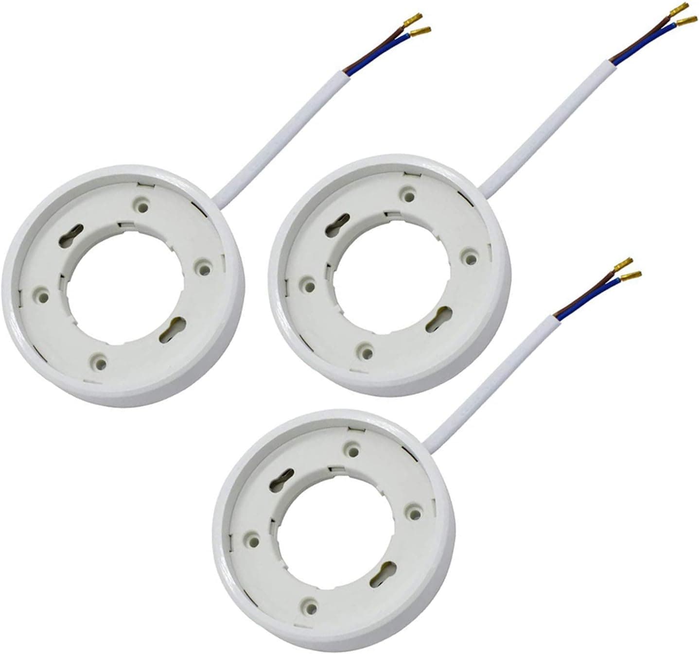 GX53 Standard Base Socket,3-Pack TWDRTDD GX53 Lamp Holder Connector for Gx53 Light Bulb