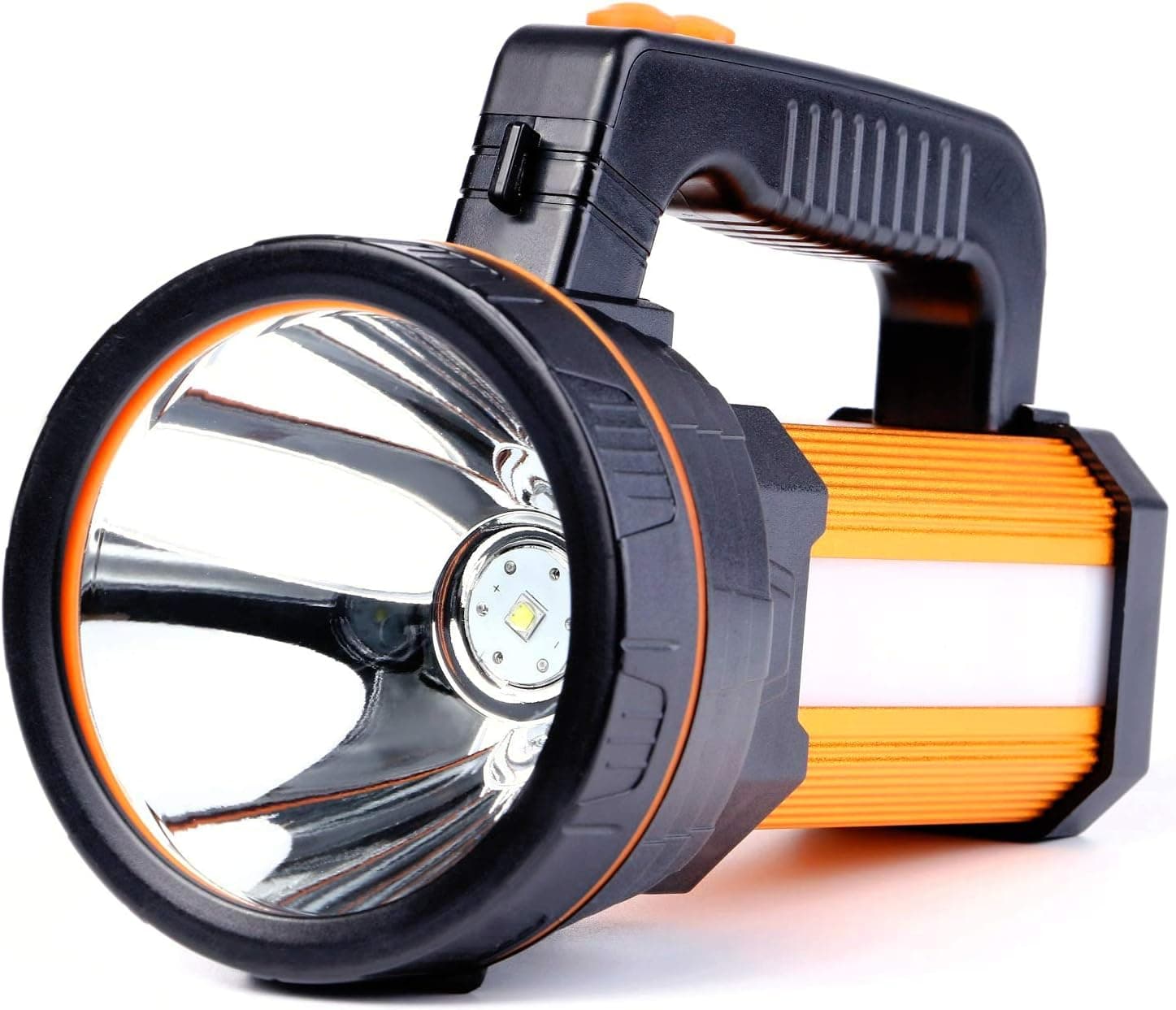 CSNDICE 35W LED Rechargeable Handheld Searchlight 2019 Version, High-Power Super Bright 9000mA 6000 LUMENS, CREE Tactical Spotlight Torch. (USAluminium Alloy &G)