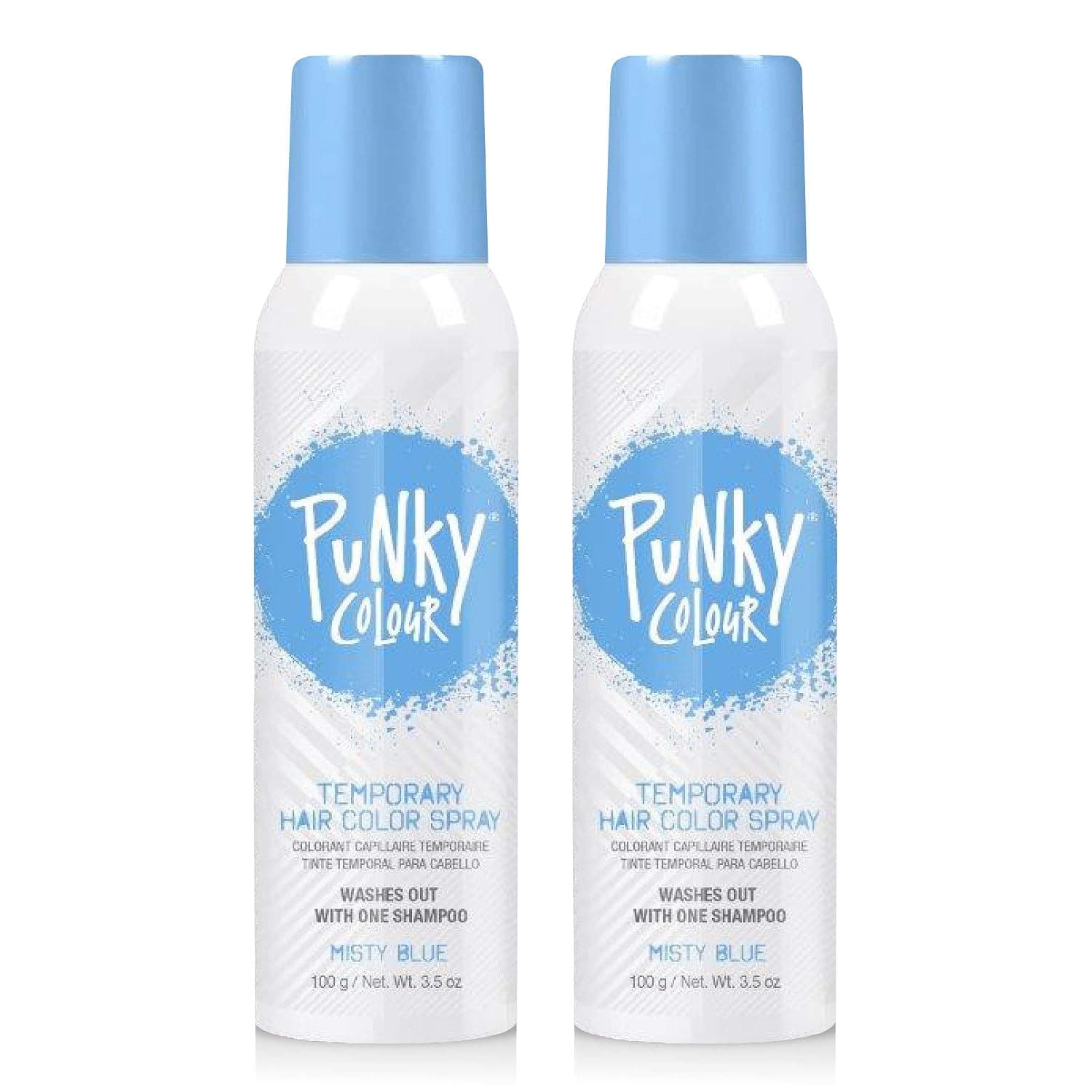 Punky Pastel Temporary Hair Color Spray, Misty Blue, 3.5 oz, 2-Pack