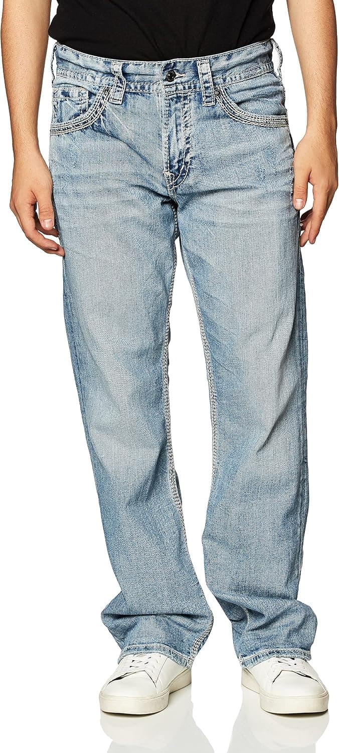 Silver Jeans Co. Men's Gordie Loose Fit Straight Leg Jeans