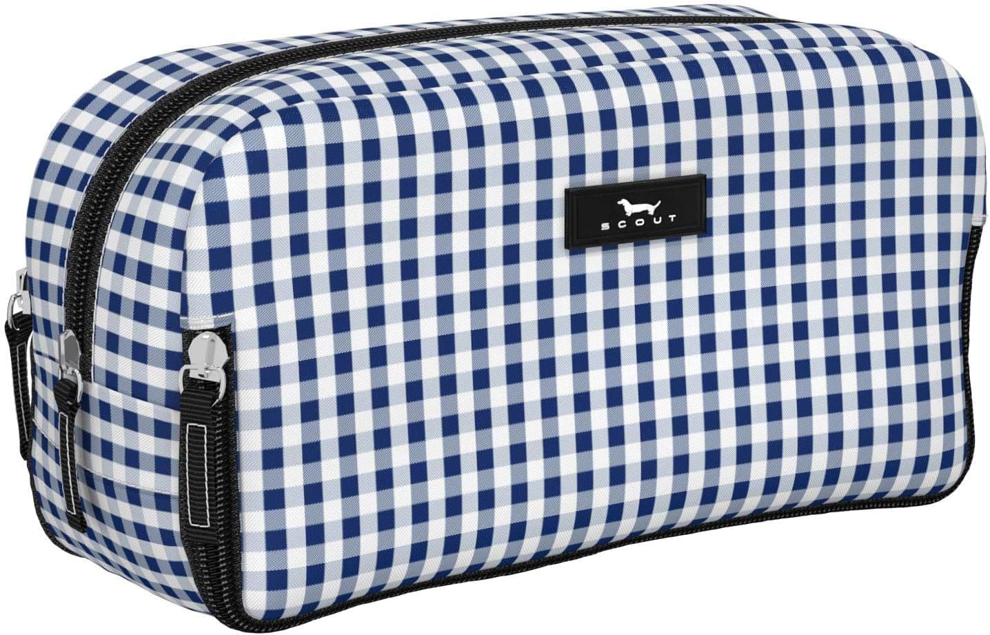 SCOUT 3-Way Bag - Travel Makeup Pouch and Toiletry Bag for Women with Three Zipper Compartments - Stands Upright, Wipes Clean
