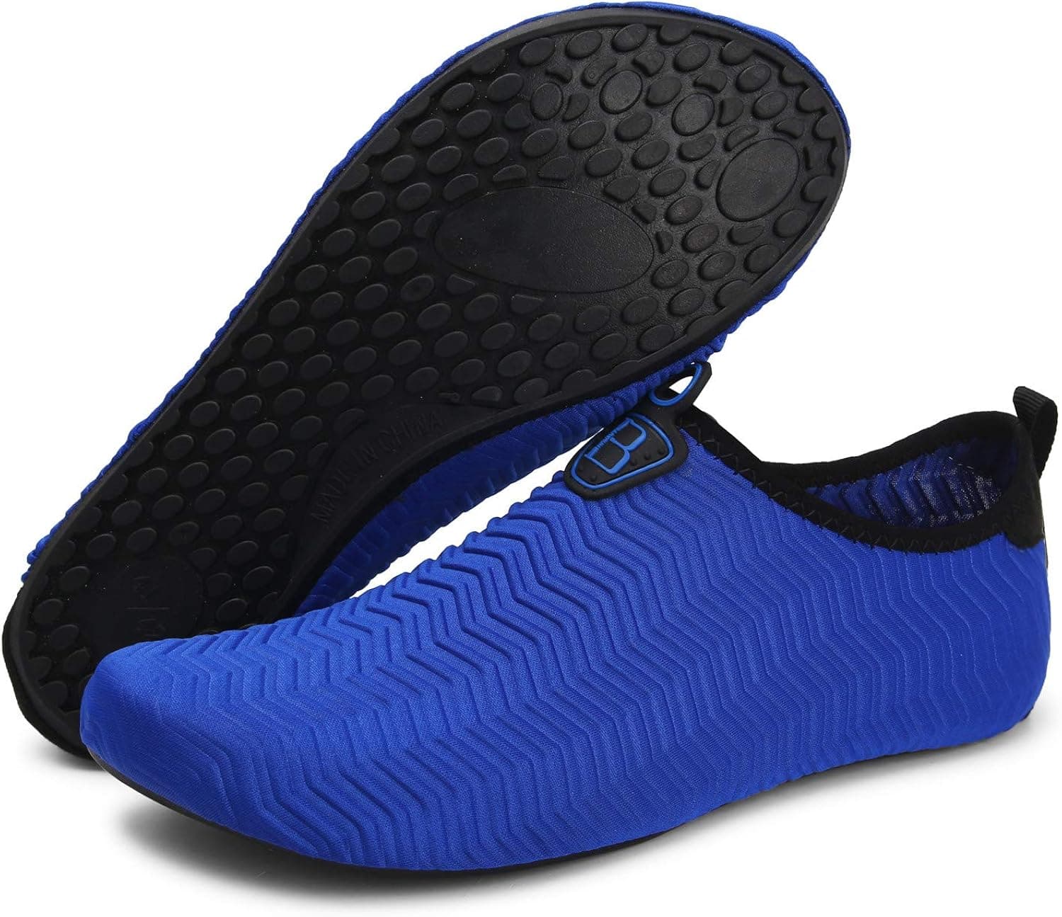 BARERUN Water Sports Shoes Barefoot Quick-Dry Aqua Yoga Socks Slip-on for Men Women Blue 10.5-11 M US Women / 8-9 M US Men