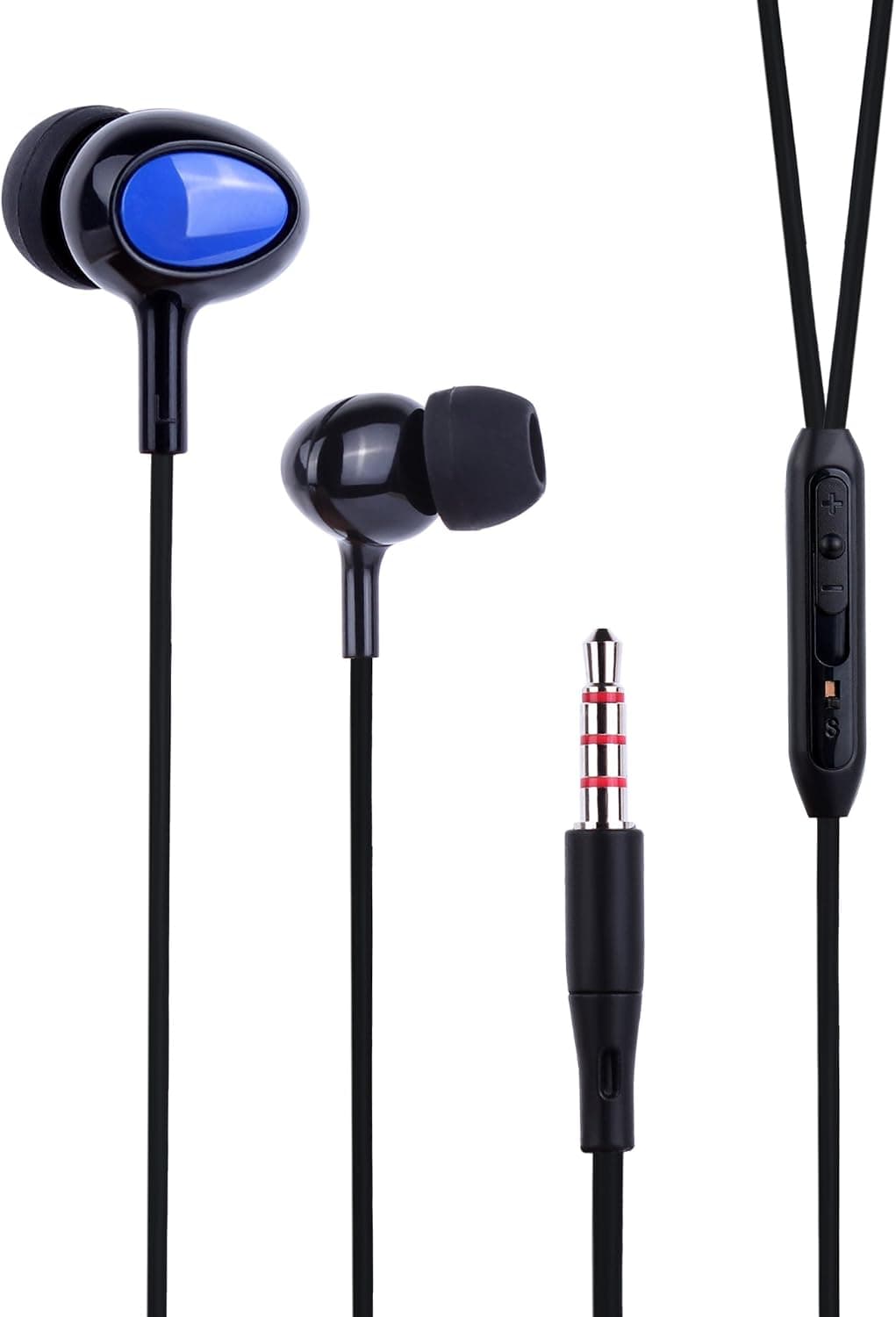 Mxstudio Noise Canceling Earphones in Ear Wired Headphones Earbuds with Built-in Mic Black