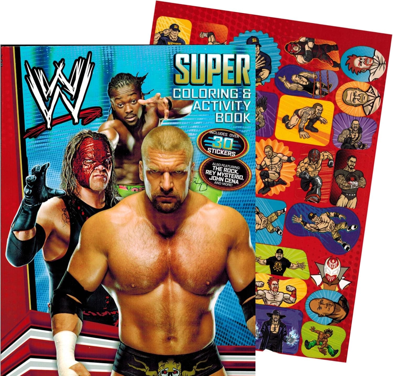 WWE World Wrestling Giant Coloring Book with Stickers (144 Pages)