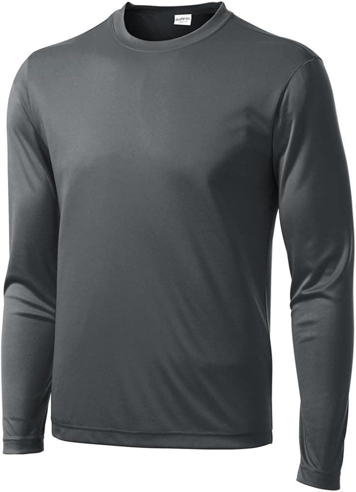 Clothe Co. Men's Long Sleeve Moisture Wicking Athletic Sport Training T-Shirt