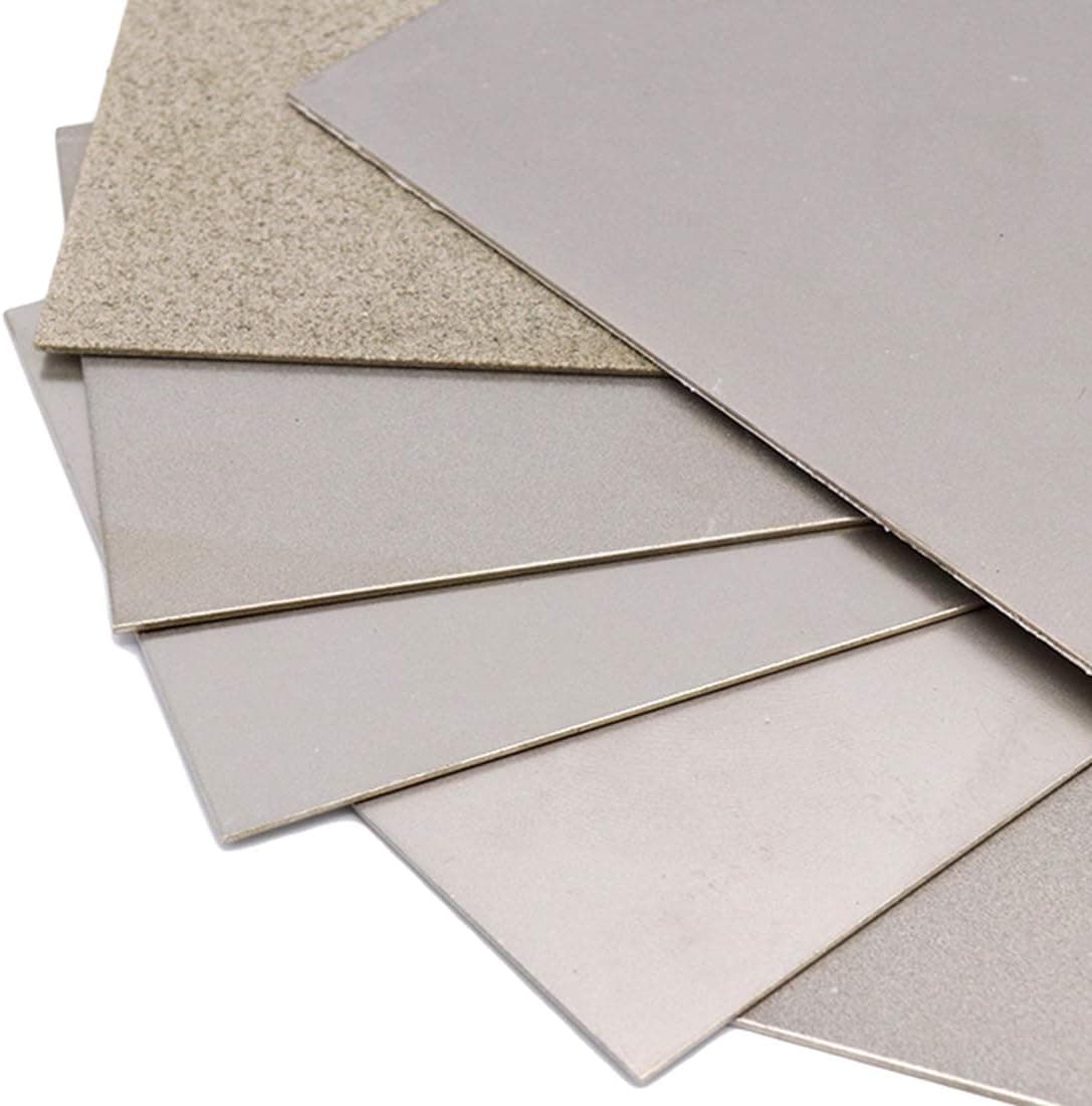 TOOLSTAR Sharpening Stone, 800 Grits Diamond Sharpening Stones Thin Grinding Polishing Diamond Square Sharpener Tool Whetstone Plate (1 pcs)