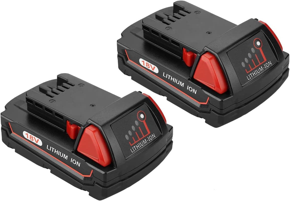 ANTRobut 2Pack 2500mAh 48-11-1820 Replacement Milwaukee 18V Battery for Milwaukee 18volt XC Battery 48-11-1811 48-11-1815 48-11-1820 Replacement Milwaukee Batteries