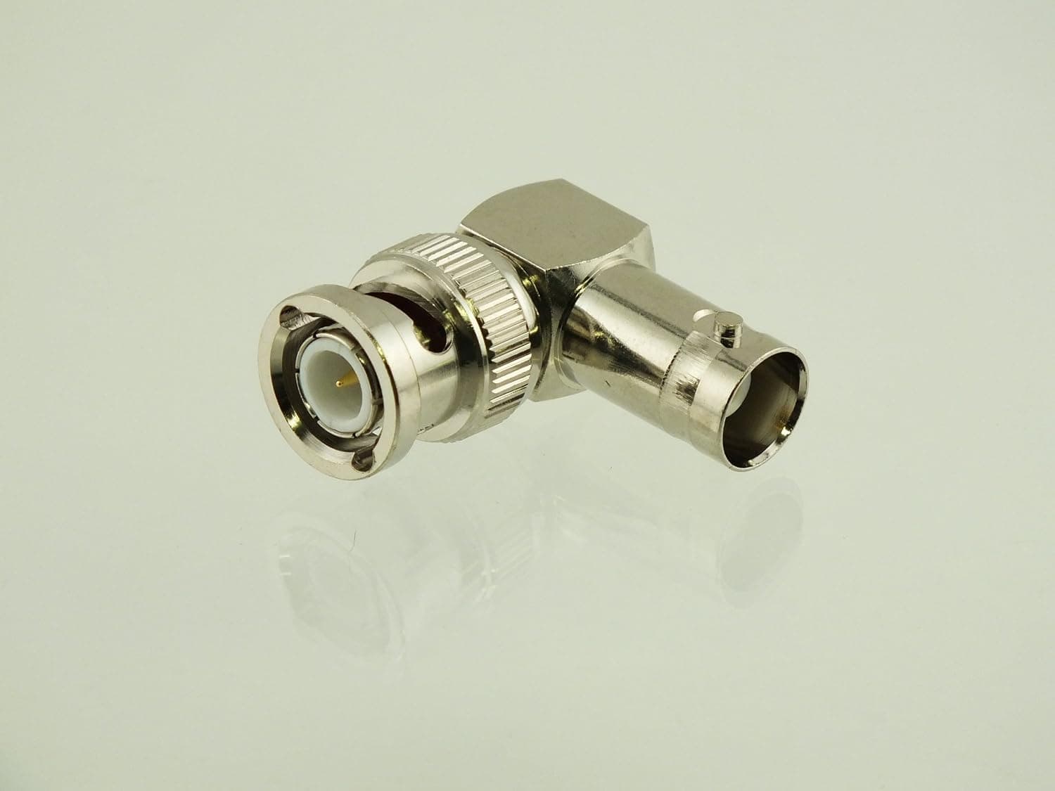 W5SWL Brand Premium Series BNC Male to BNC Female Right Angle 90 Degree Coax Adapter Connector
