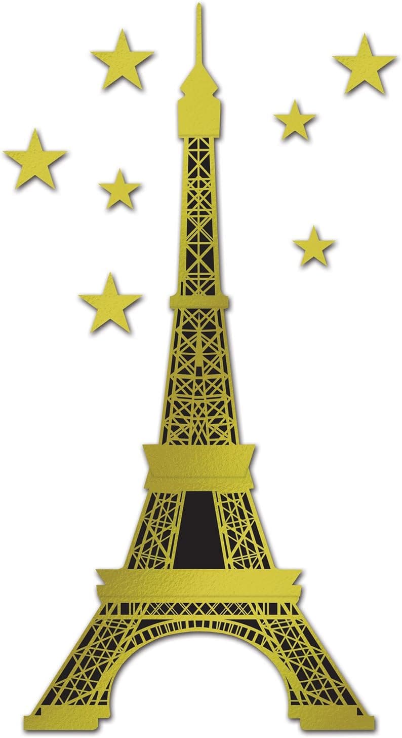 Beistle Jointed Foil Eiffel Tower, 5-Feet 101/2-Inch
